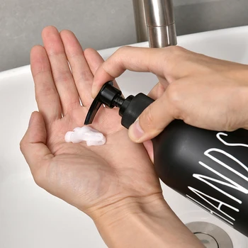 Alternative view of 500ml Dish Soap Bottle Dispenser Refillable Bathroom Hand Soap Shampoo Shower Gel Liquid