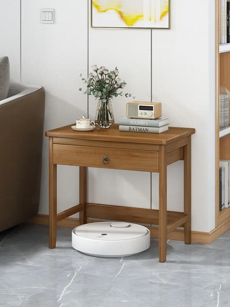 Sofa Side Corner Small Table Household Dragging Sweeping Robot Storage Rack Living Room Fish Cylinder Rack Water Dispenser