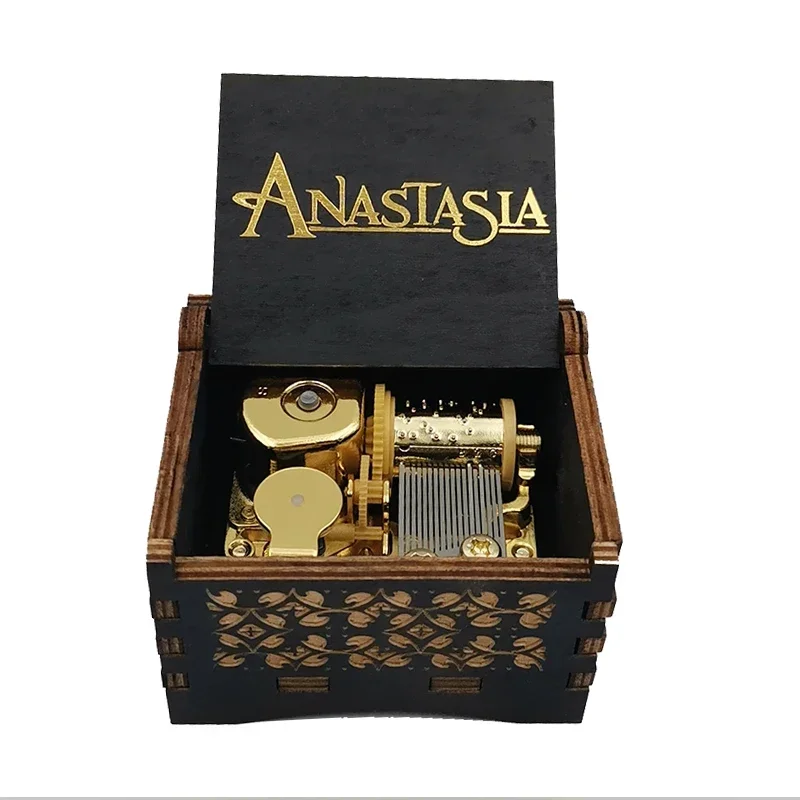 Anastasias once upon a December music Box Hand Cranks Wind up Mechanism Musicial Box modern bronzing Crafts Unique Gifts music box,carousel music box