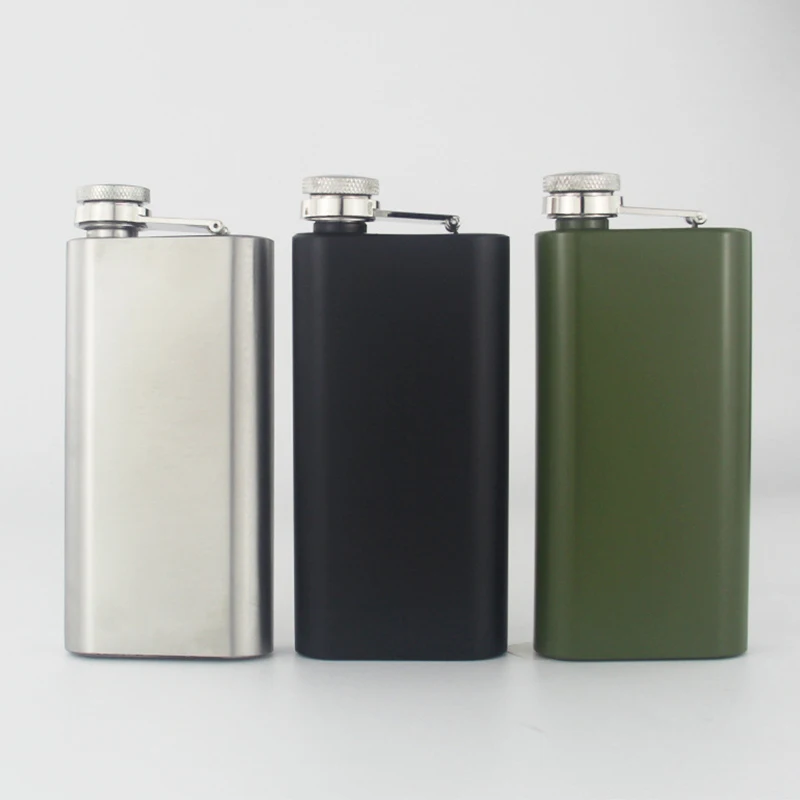 5oz Stainless Steel Hip Flask Square Flagon Pot Whiskey Vodka Wine Pot Pocket Alcohol Whiskey Hip Flask Alcohol Drinking Bottle