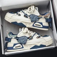 2025 New Men's Sneakers Fashion Skateboard Shoes Designer Platform Casual Shoes for Men Lace Up Vulcanized Shoes Tenis Masculino