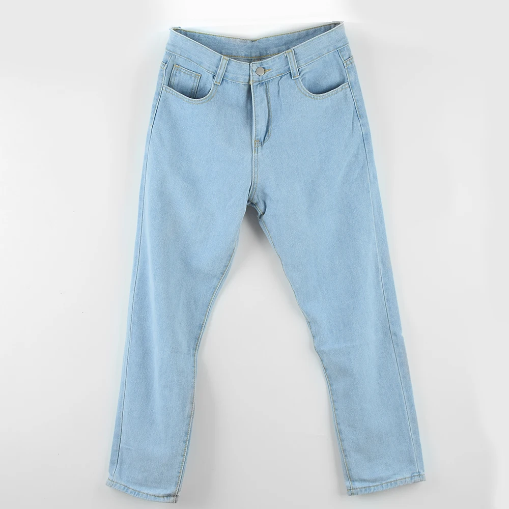 New Loose Men Jeans Male Trousers Simple Design High Quality Cozy All-match Students Daily Casual Straight Denim Pants