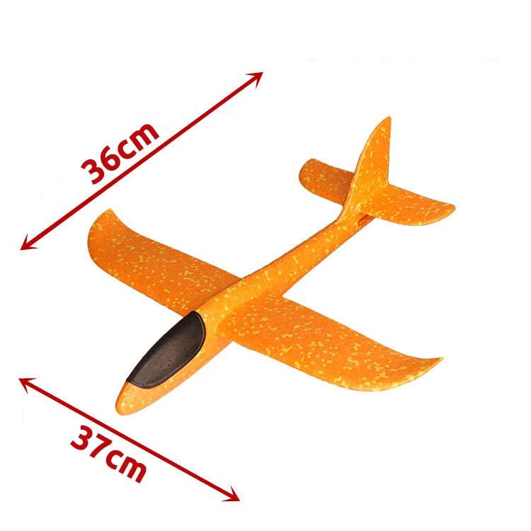 37CM Foam Plane Glider Hand Throw Airplane Light Inertial EPP Bubble Planes Outdoor Launch Kids Toys for Children Boys Gift 6