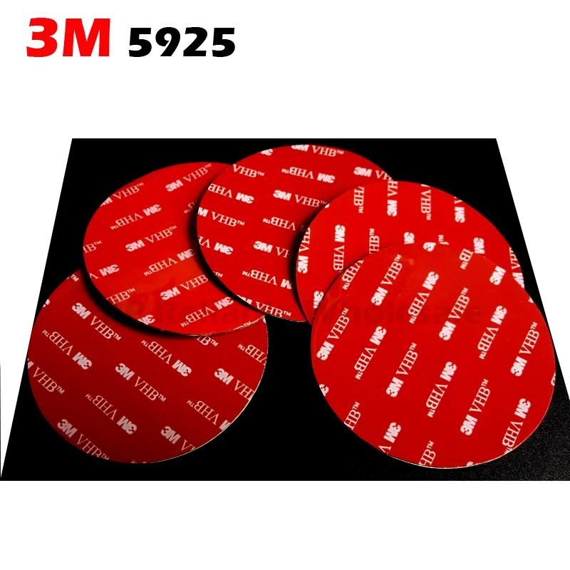 

5pcs Dia=82mm Round VHB Double Adhesive Pads 3M 5925 VHB Foam Sealing Tape, Widely for in Car Holder, Home Use