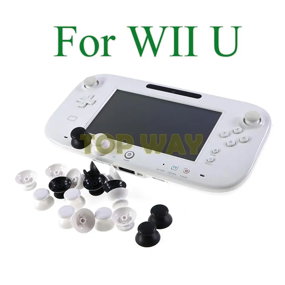 100Pcs Big Hole 3D Analog Cover Plastica Thumb Stick Rocker Joystick Grip Cap Shell Caps Per Wii U Wiiu Pro Controller
