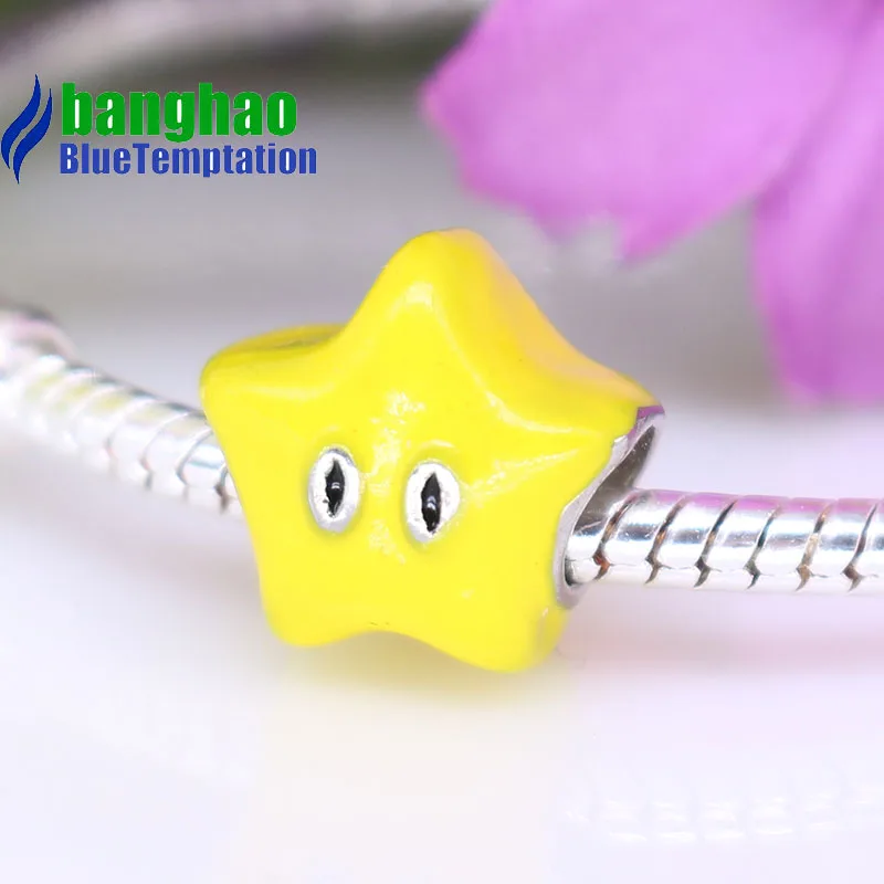 Wholesale DIY Fashion star Charm for making accessories for jewelry alloy pendants bracelets beads ENM916