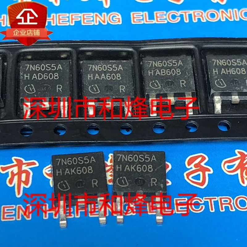 

5 шт. 7N60S5A SPD07N60S5 TO-252 600V 7.3A