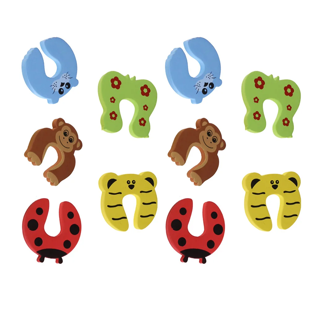 

10 Pcs Baby Safety Door Stops Latch Finger Protector Caliper Home Pinch Guard Child