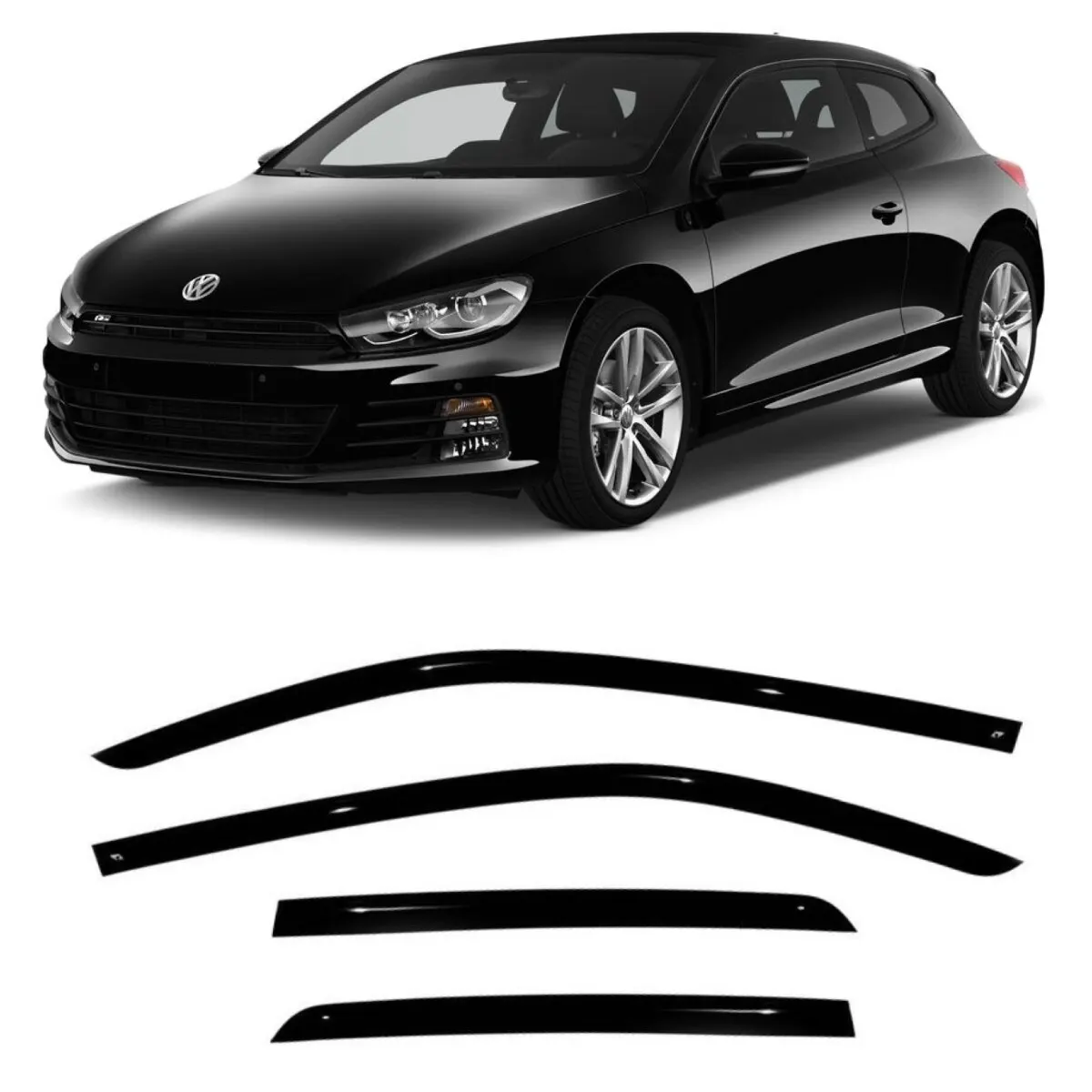 WindowdeflectorsCobratuningv24608carVWVolkswagenScirocco3lll