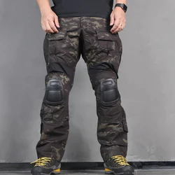 WOLF ENEMY G3-pantalones de combate con rodilleras Airsoft, pantalón táctico MultiCam, negro, CP, azul, Gen3, camuflaje militar de caza
