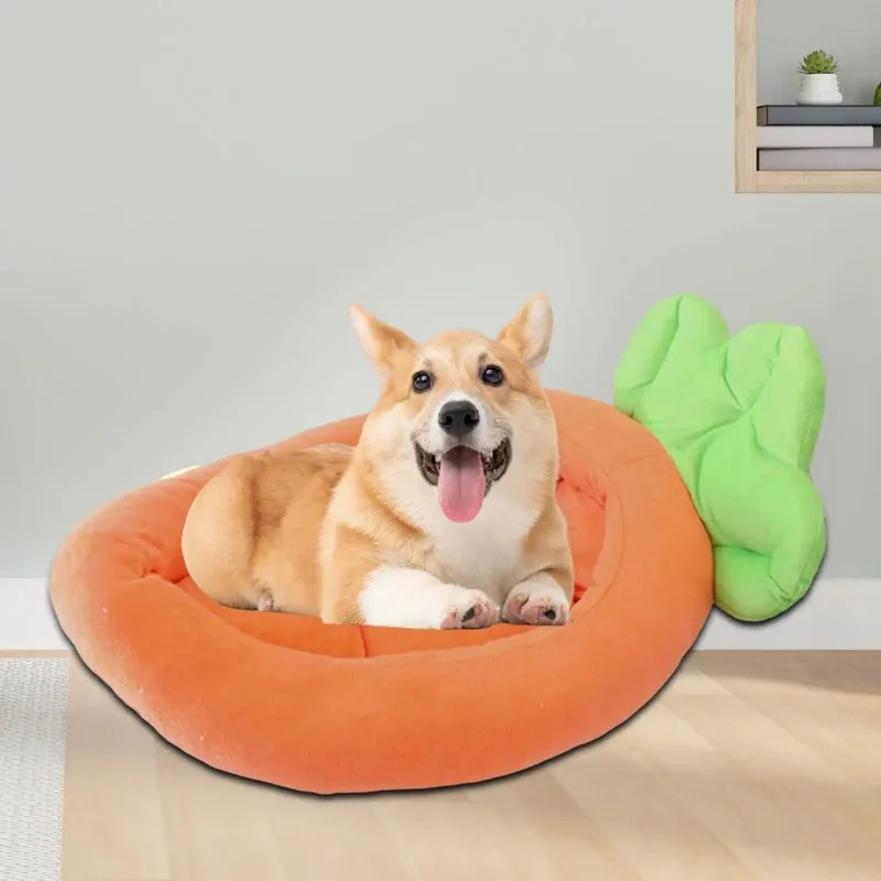 Banana Large Dog Bed Soft Cat Puppy Basket Cute Dog Plush Cushion Warm Pet Sofa Kitten Puppy House Pet Accessories Cat Supply