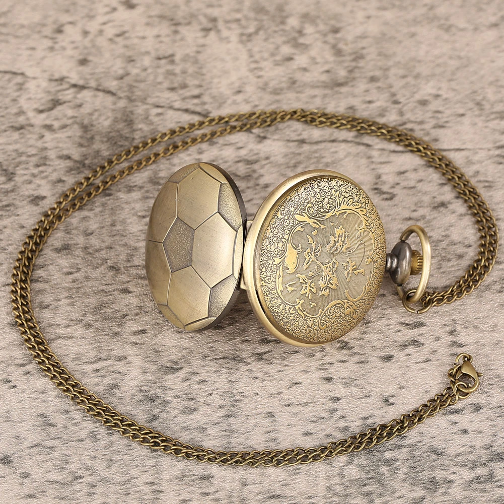 Pocket Watch Blue ball series pocket watch basketball shape wall clock fashion gift athletes