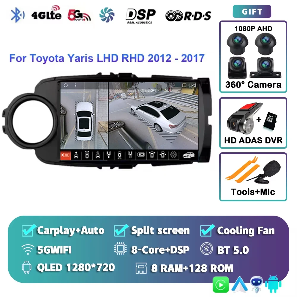 8G-128G 360 DVR
