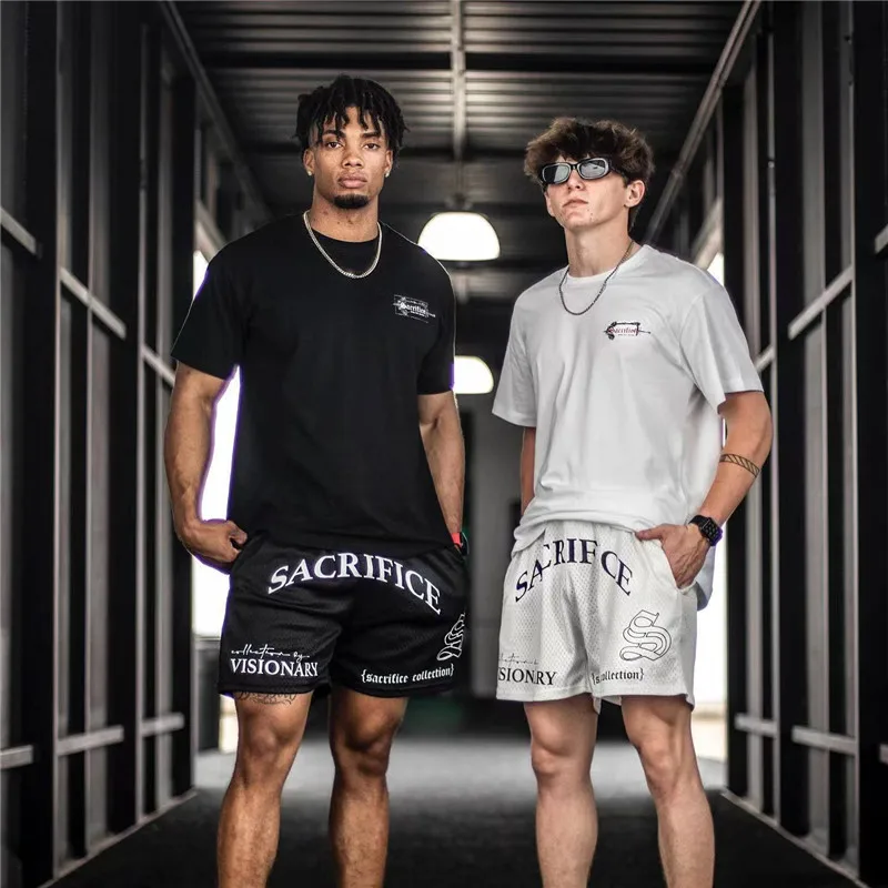 2024 Summer Men Short New Men 2 IN 1 Sport Running Short Casual Shorts Hip Hop Fitness Fast Dry Breathable Double-deck Shorts 6