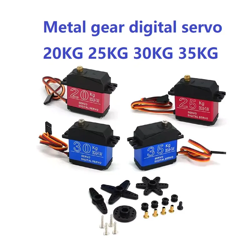 Servomoteur 20kg avec axe de rotation et dissipateur thermique pour modélisme