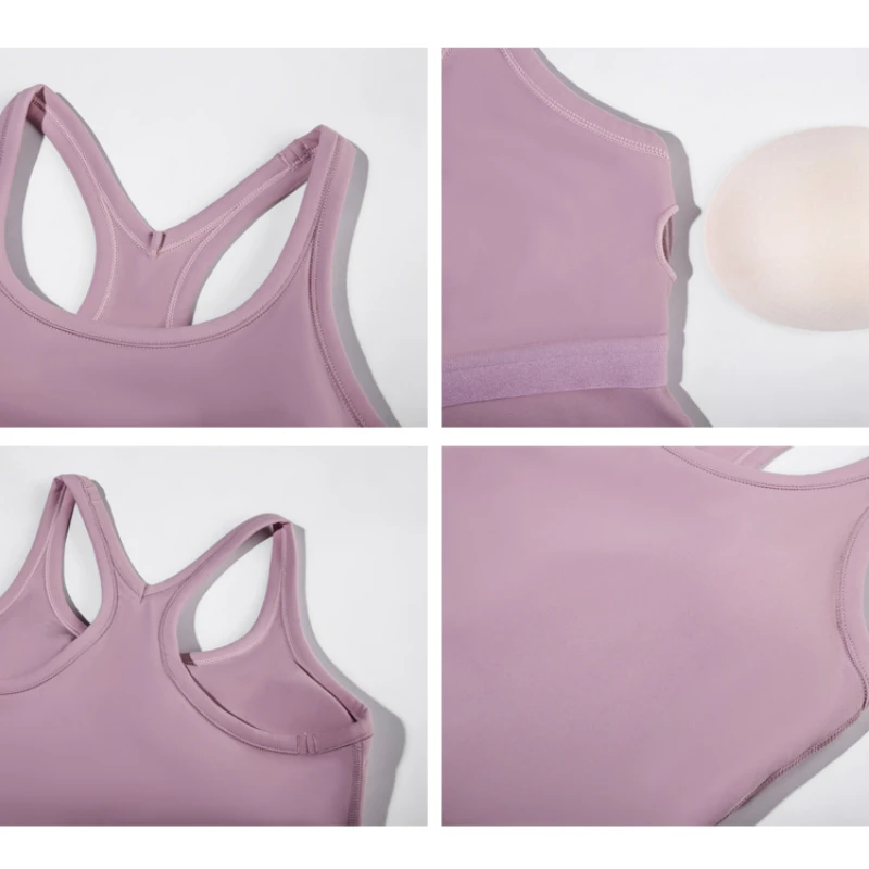 Sports Bra Tank Top Buttery Soft Women Racerback Crop Top For Workout Fitness Running Yoga