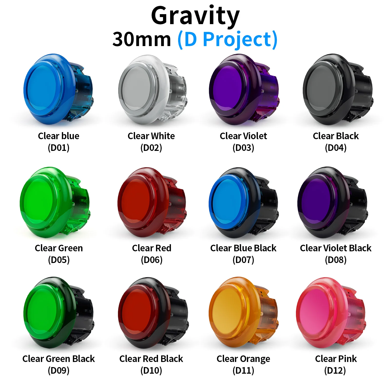QANBA Gravity KS Silent Pushbutton Mechanical Shafts