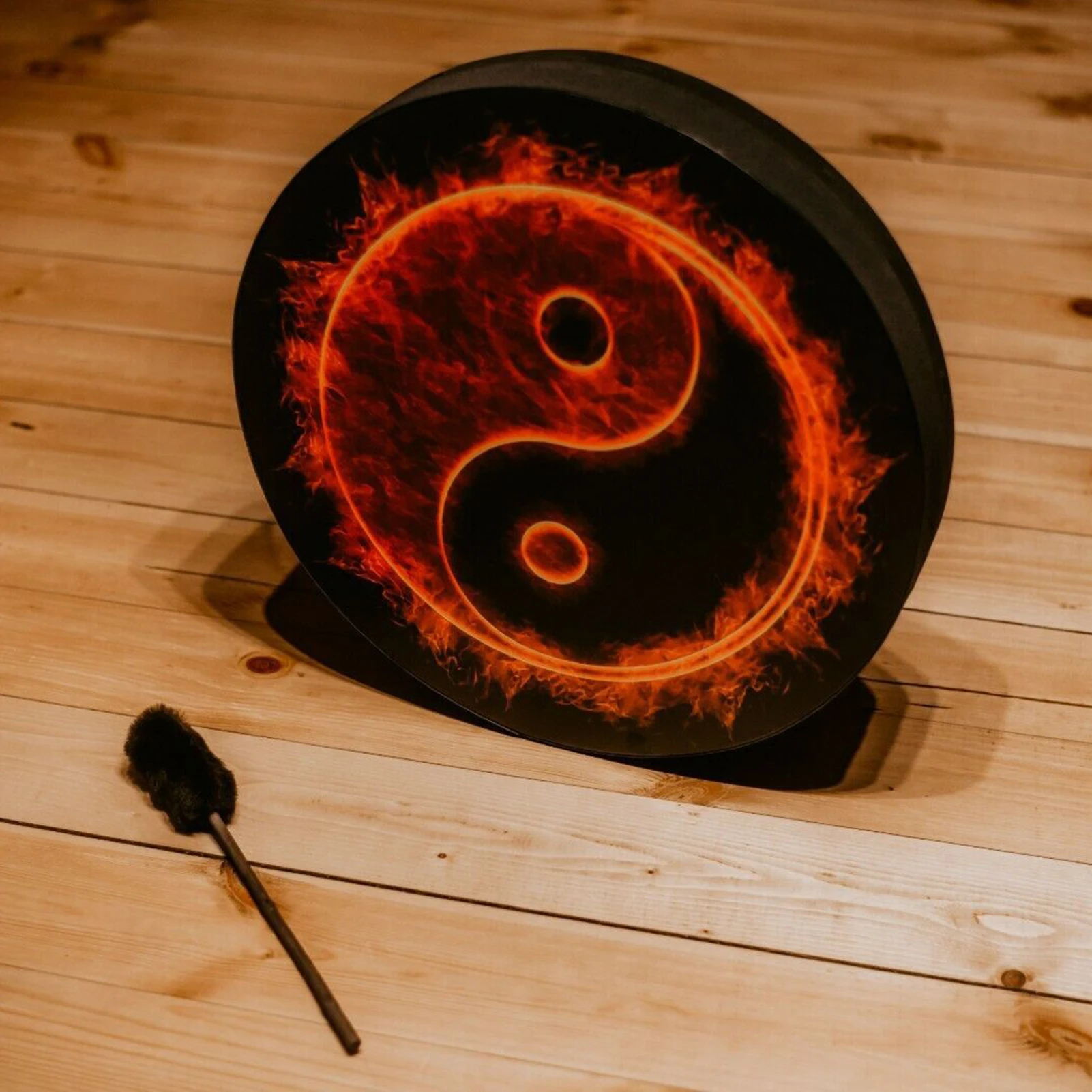Shaman Drum Handmade Shamanic Drum With Stick Spiritual Bass With Stick Symbol Of Siberian Spiritual Music