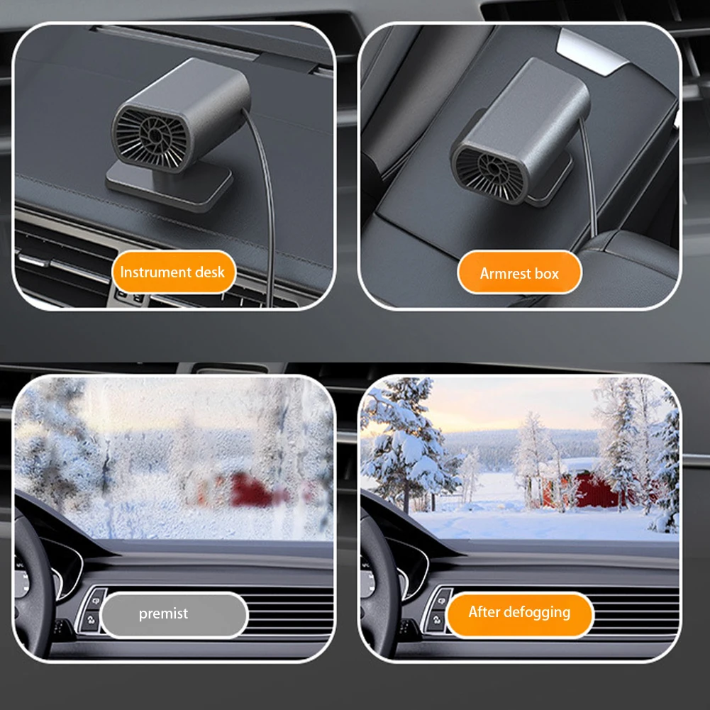 Windshield fully cleared after heater use