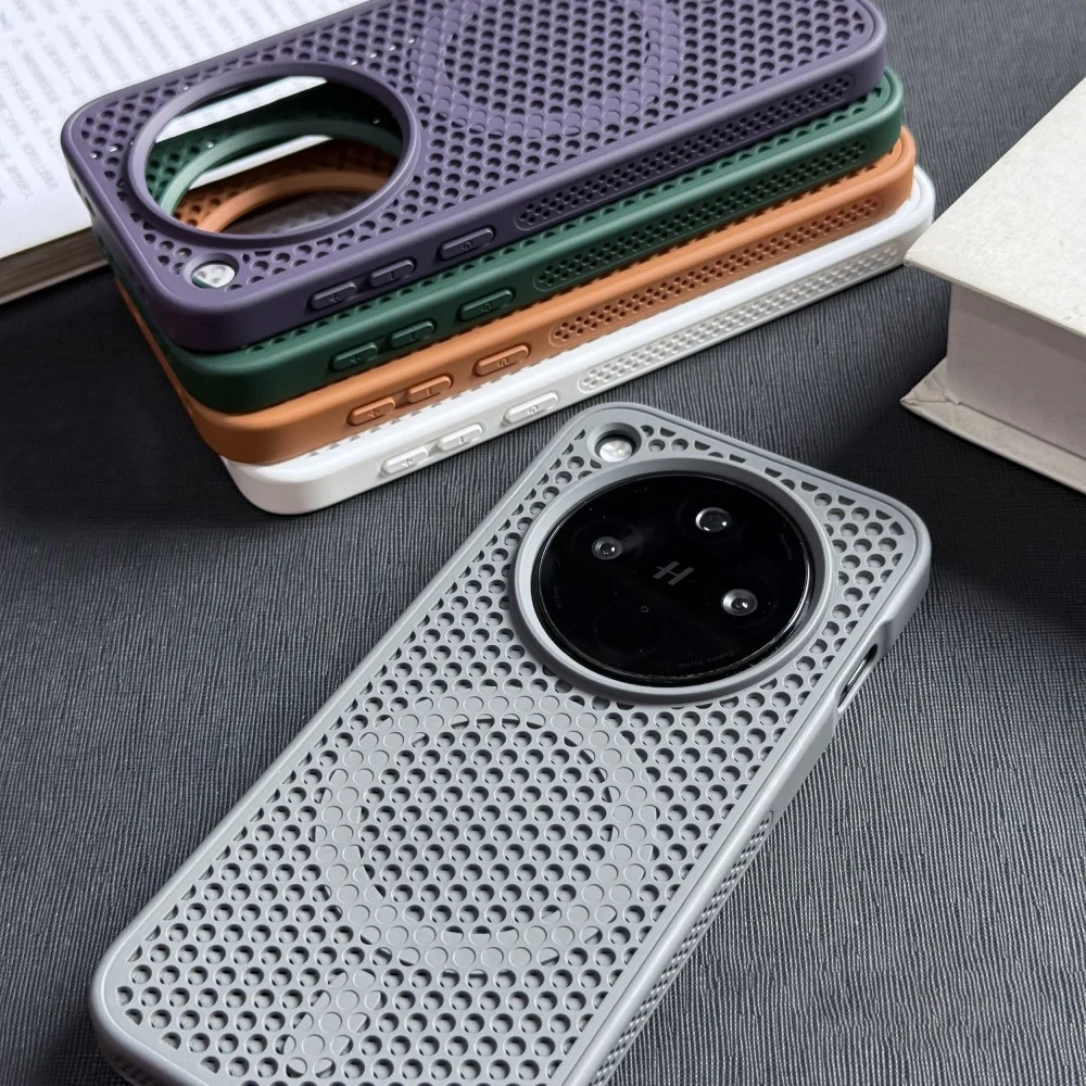 درع التبريد تنفس ل Magsafe جراب هاتف ل ممن لهم البحث X8 Findx8 الفاخرة ماتي اللاسلكية تهمة الوفير غطاء الهاتف المغناطيسي