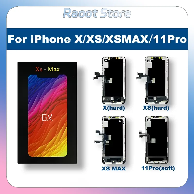 Smartex Display OLED Hard Per IPhone XS – Nero, Qualità Originale, Alta Luminosità