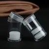 1pcs Round Clear Coin Tubes Plastic Coin Tubes with Screw Cap and Shockproof Protective Foam Pad for Coin Collecting Supplies 1