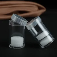 1pcs Round Clear Coin Tubes Plastic Coin Tubes with Screw Cap and Shockproof Protective Foam Pad for Coin Collecting Supplies 1