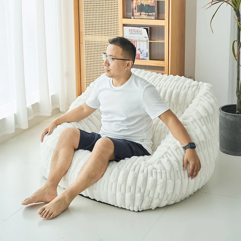 Frameless Soft Sofas Giant Pouf Sofa Living Rooms Lazy Single Bean