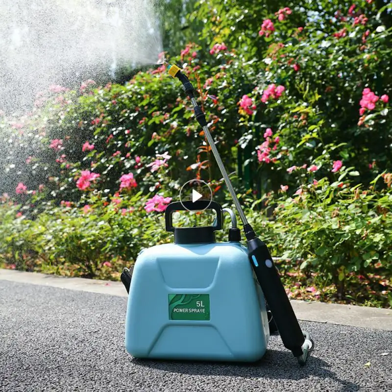 

2022 Garden Shoulder Electric Sprayer 5L Agricultural Watering Can Atomizing Watering Bottle Rechargeable Garden Sprayer Equipme