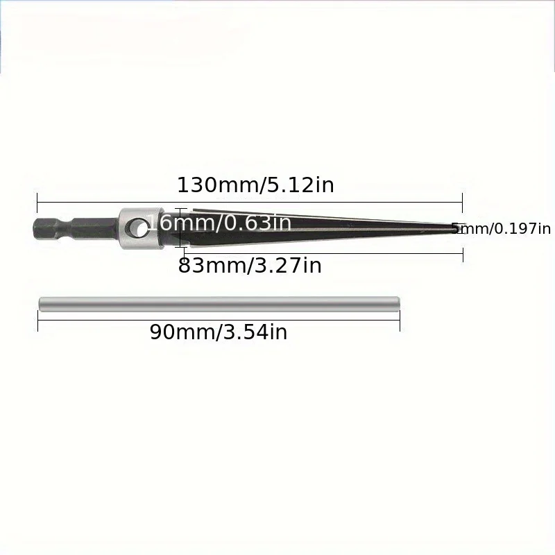 3-13mm & 5-16mm Taper Reamer Hand Metal Reamer Deburring Enlarge Pin Hole Handheld for Wood Metal Plastic Drilling Tools hand reamer steel reamer tools