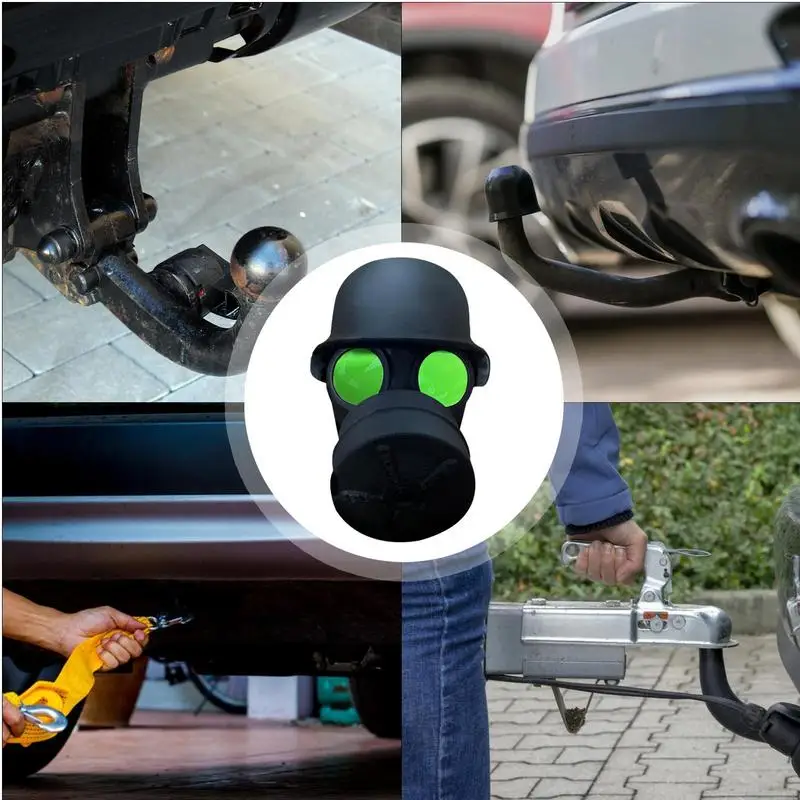 Multi-purpose Tow Bar Ball Cover Hitch Trailer Protector Cap Secure Hook Dust Plug Protector for Car Styling Parts for tow bar ball cover