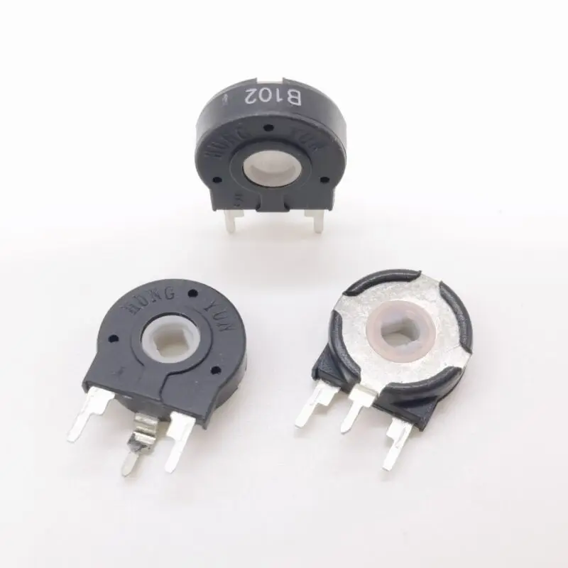Potentiometer Kit Multiturn Potentiometer Linear Potentiometer Rotary Potentiometer Trimmer Potentiometer 5PCS potentiometer PT15 500ohm 1K 2K 5K 10K 20K 50K 100K 500K 1M oval hole vertical adjustable resistance switch 3Pin