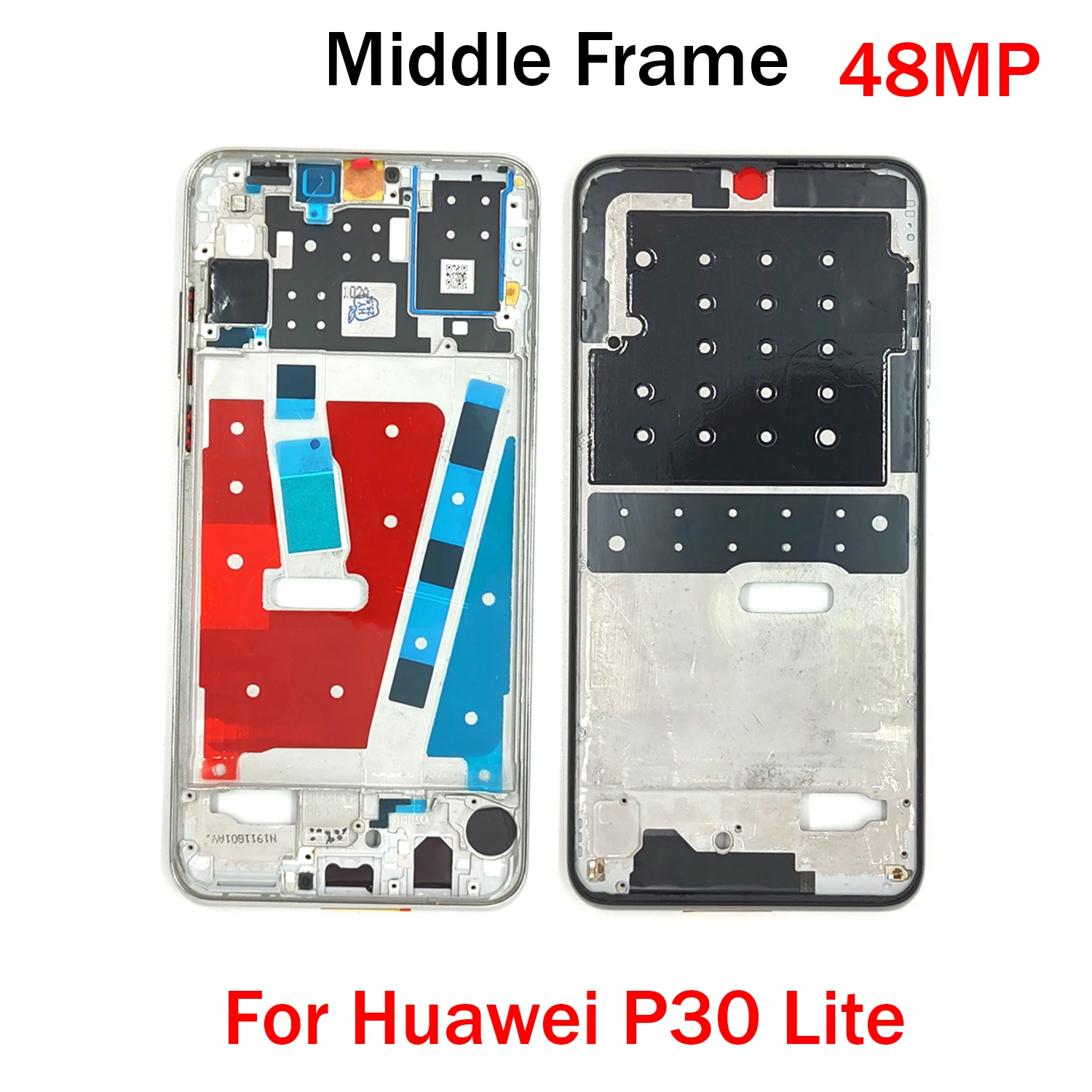 Enhanced Middle Frame Housing with Front LCD Screen Bezel and Buttons