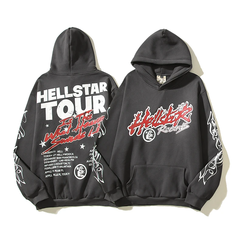 

23SS Hip Hop Hellstar VICTORY Hoodie Men Women Star Graphic Hellstar Hoodie High Street Hoody Sweatshirts Pullovers Bermudas