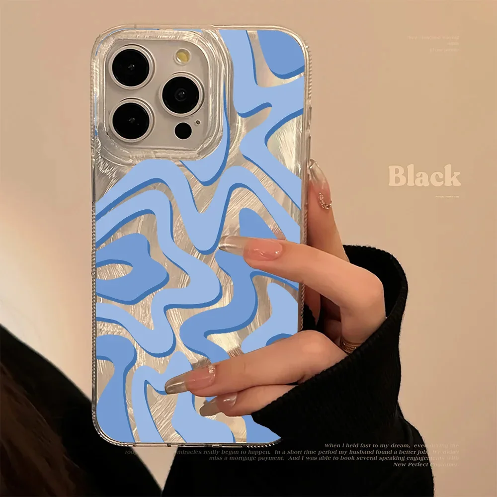 Luxury Laser Wave Design Phone Case Cover