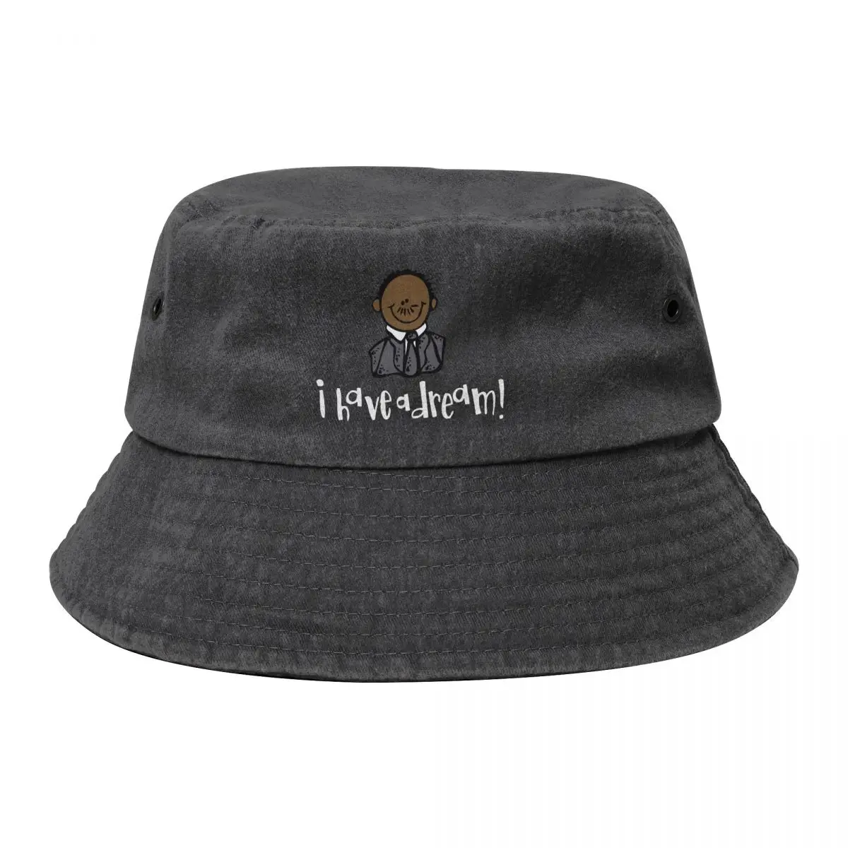 

I Have A Dream Martin Luther King Cowboy Denim Fisherman Hat With Printing
