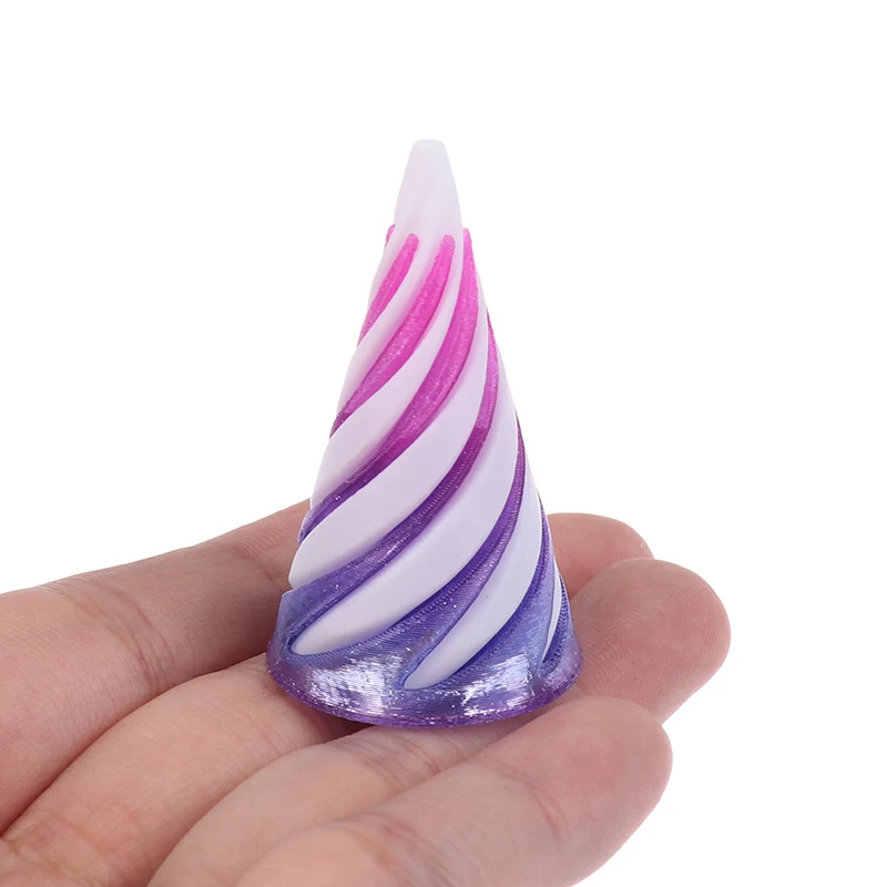 Fidget toys Spiral Cone Decompression Toy 3D Printed Pyramid Impossible Pass-through Sculpture Square Pillar Helix Screw Fidget Toys