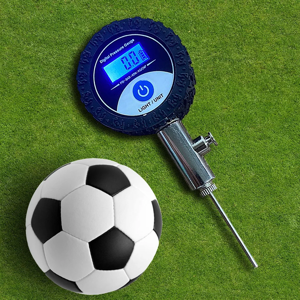 Digital Ball Barometers with Protective Cover Ball Pressure Gauge Pressure Tester Portable for Volleyball Football Basketball