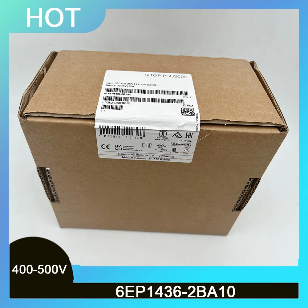 6EP1436 2BA10 For SIEMENS SITOP PSU300S 20 A stabilized Power Supply input 400 500 V 3