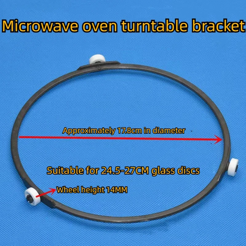 Circular Support for Microwave Oven Turntable Glass Disc Support Frame Rotating Wheel 17.8cm 18.9cm 22.2cm