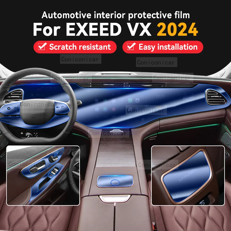 Chery EXEED VX 2024 자동차 내부 보호 필름 센터 내비게이션 장비, 스크래치 방지 수리 스티커 액세서리