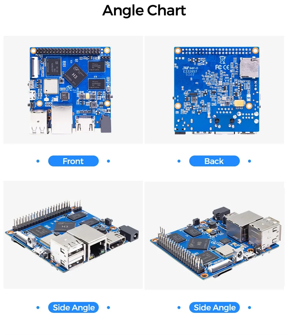 Banana Pi BPI M2 Plus Allwinner H3 1GB SDRAM BPI-M2+ HDMI Out WiFi BT CSI Androi