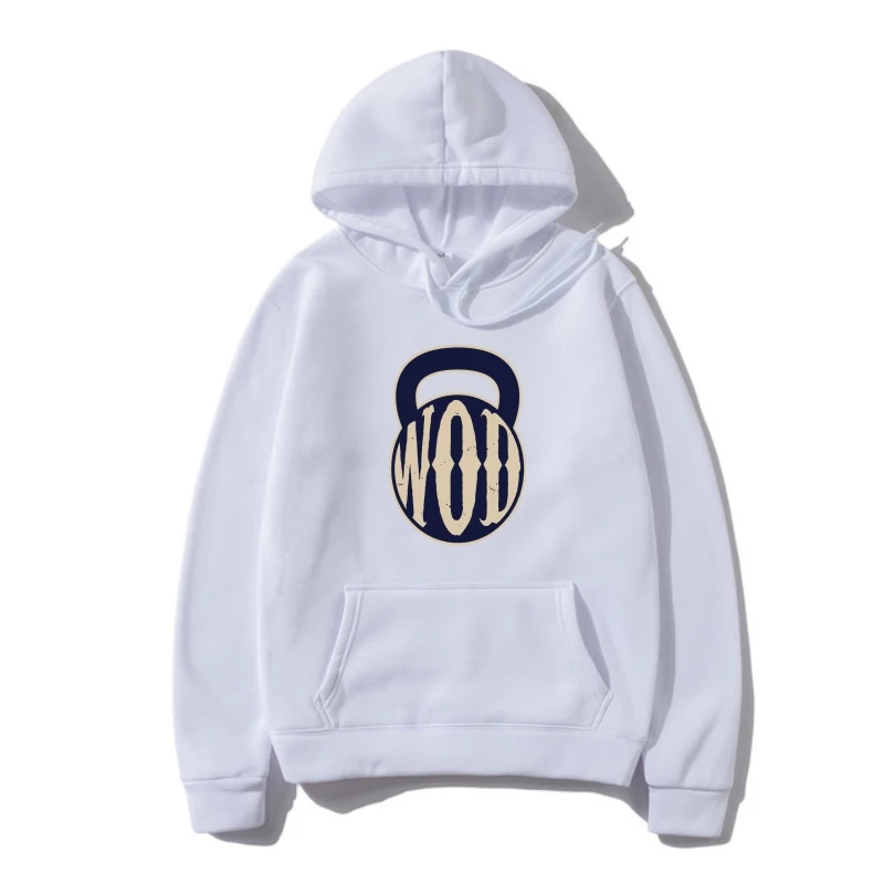 

WOD Kettlebell Fleeceness Life Lifting Weights Workou Gym Healthy Mens Outerwear Hoodie