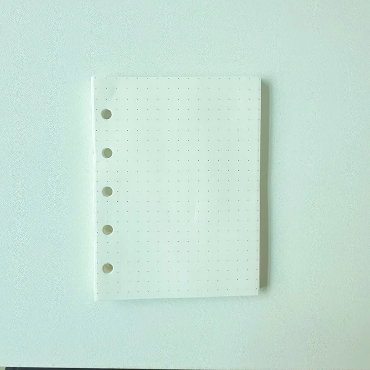 Glitter 5-Hole Transparent Colored Binder Cover - Journal & Sketchbook Accessories, Diary Office Supplies