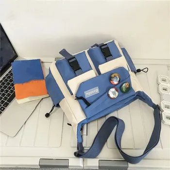 Casual Nylon Crossbody Bag For Men Women Teenager Large Capacity Messenger Bag Student Single Shoulder Bag For Travel Daily Use - Image 5