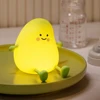 Cute Fruit Night Light Rechargeable Mushroom LED Squishy Night Light 3 Level Dimmable Silicone Nursery Night Lamp For Baby Room 4