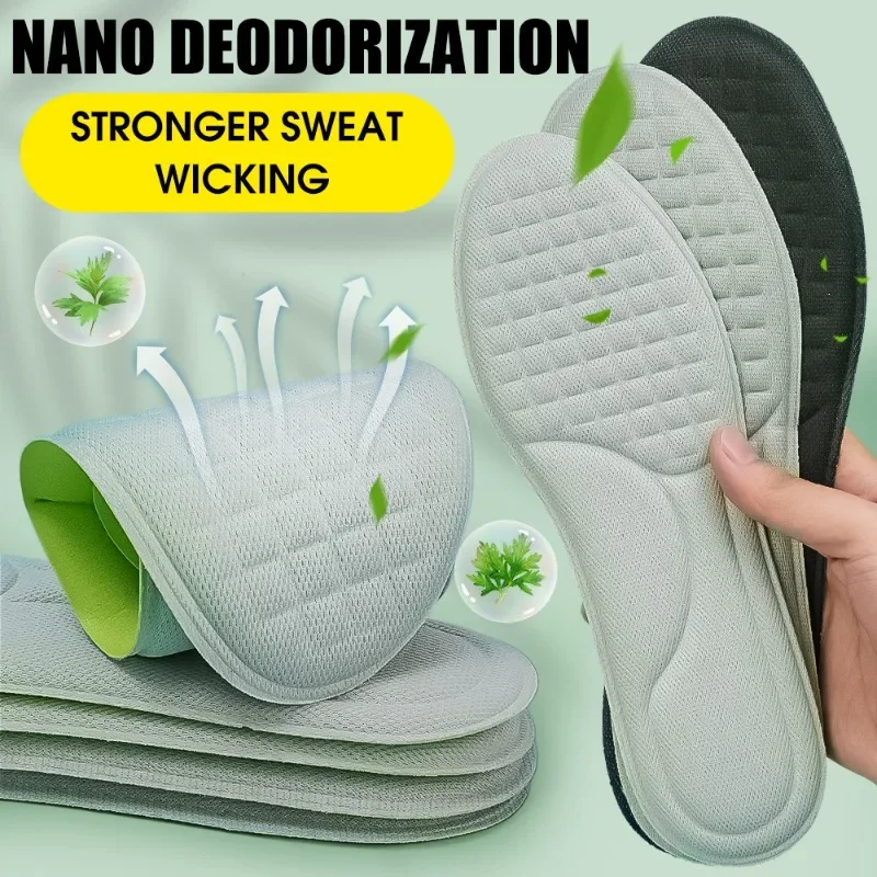 Description Picture 3 of itemNew Memory Foam Orthopedic Insoles for Shoes Sports Absorbs Sweat Soft Antibacterial Men Women Unisex Soft Shoe Accessories