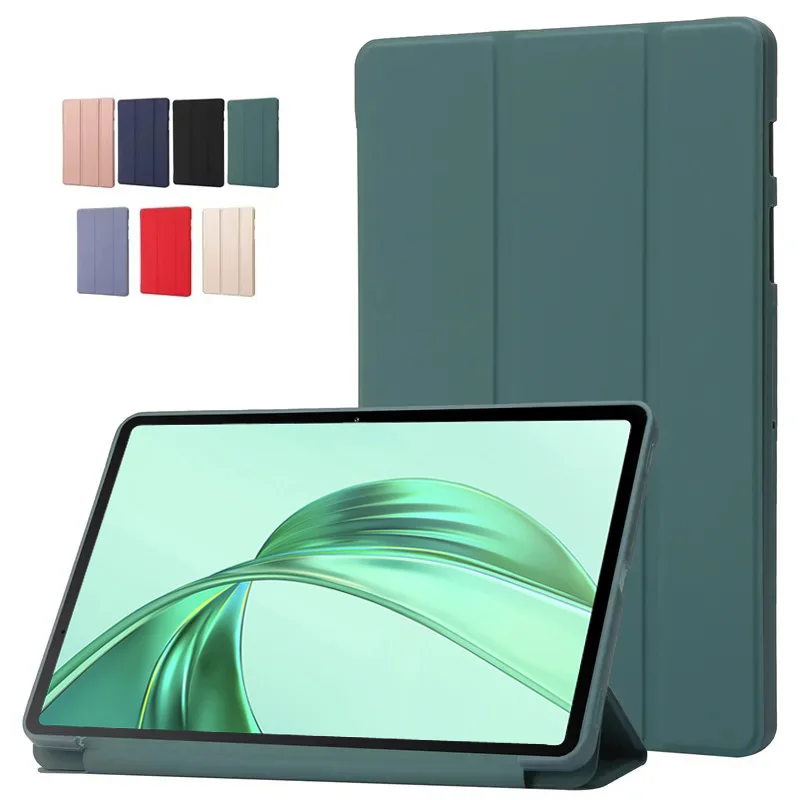 Premium PU Leather Stand Case with Soft Silicone Back