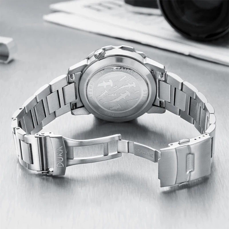 DUKA Top Brand Luxury Ceramic Dial Sapphire Mechanical Watch For Mens Watches Self-Winding Stainless Steel 100M Waterproof 2023