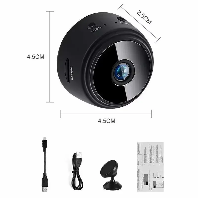 4K Ultra HD WiFi Wireless Indoor Security Camera with App Remote & Local Video Storage